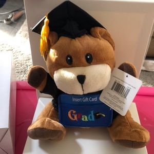 Graduation Bear Gift Card Holder NWT